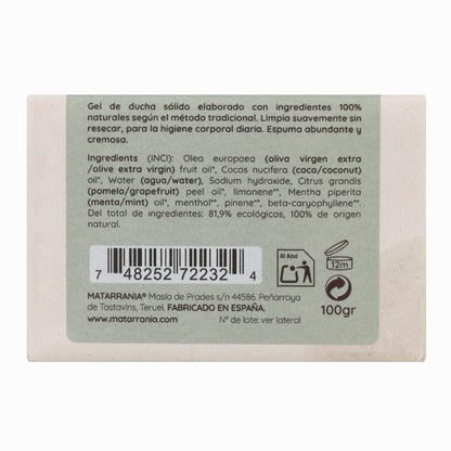 Buenos Días Matarrania organic solid shower gel 120 ml