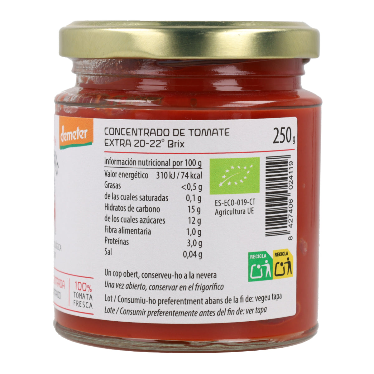 Cal Valls Organic Tomato Concentrate, 250 g