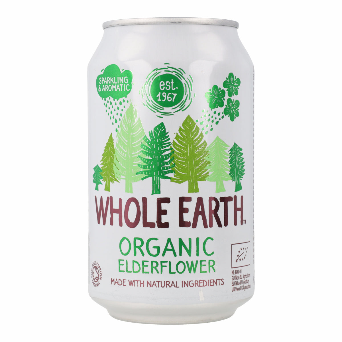 Whole Earth Organic Elderflower Soft Drink 330 ml