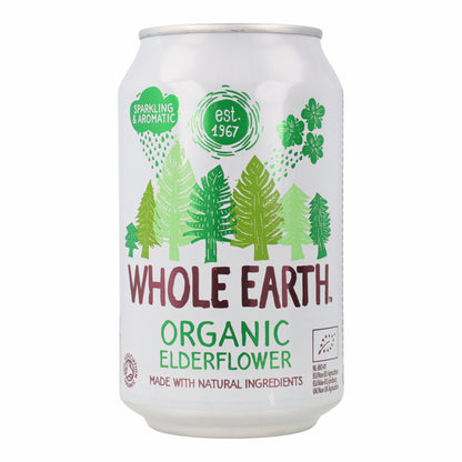Whole Earth Organic Elderflower Soft Drink 330 ml