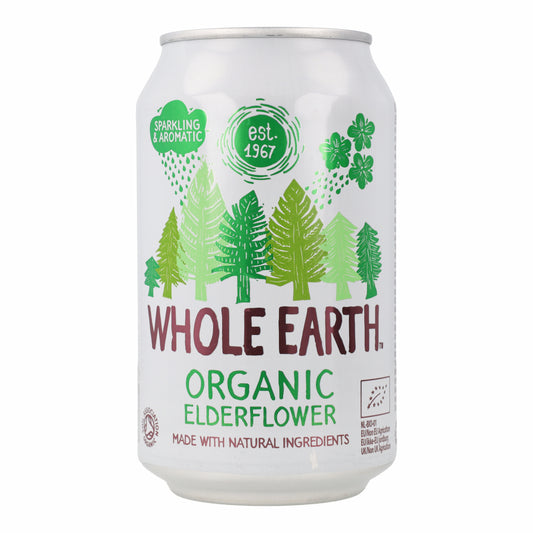 Whole Earth Organic Elderflower Soft Drink 330 ml