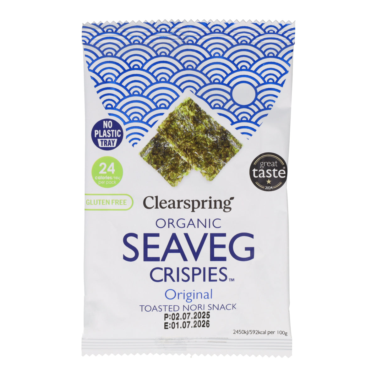 Clearspring Organic Toasted Nori Seaweed Snack 4 g