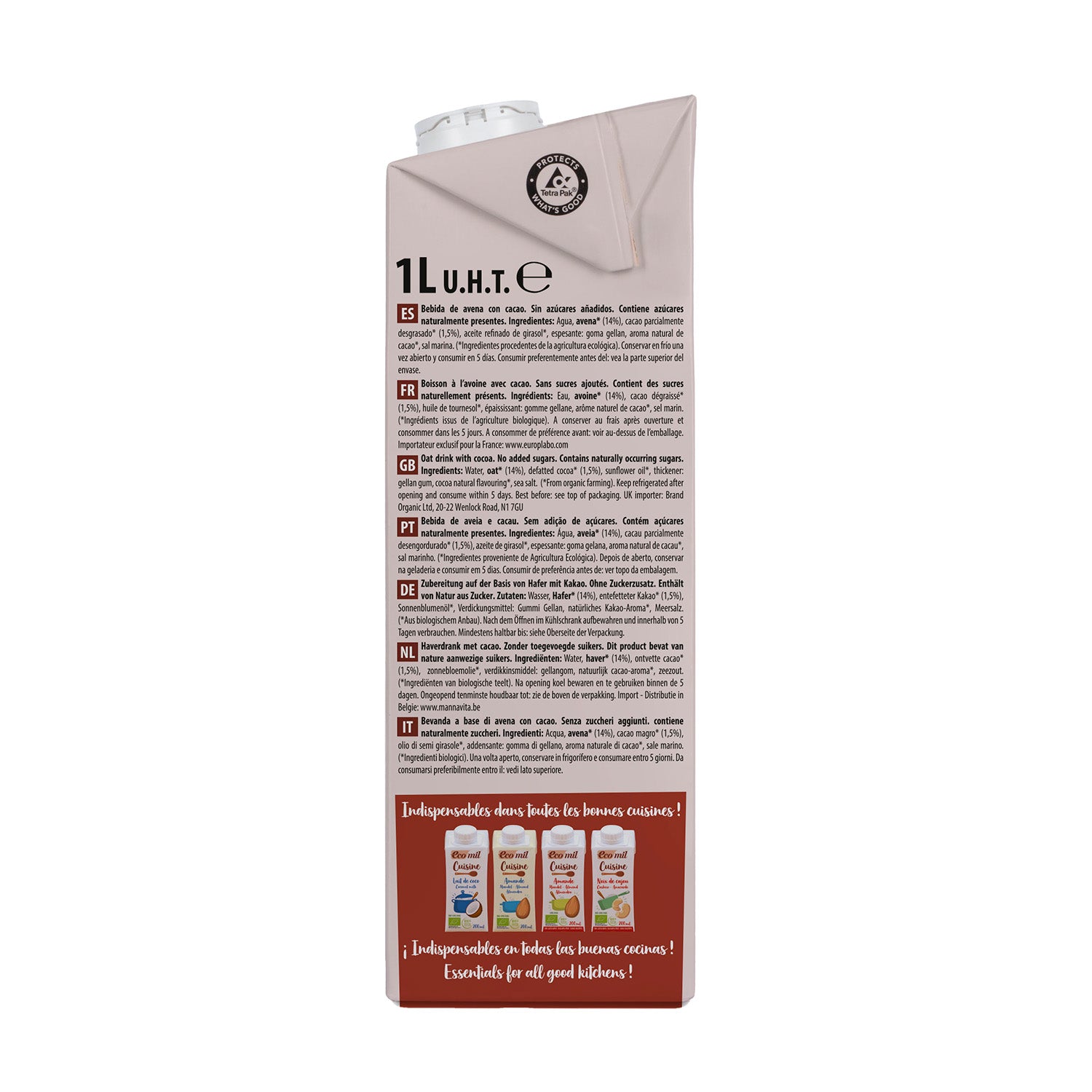 NaturGreen Organic Cocoa Oat Drink 1 L