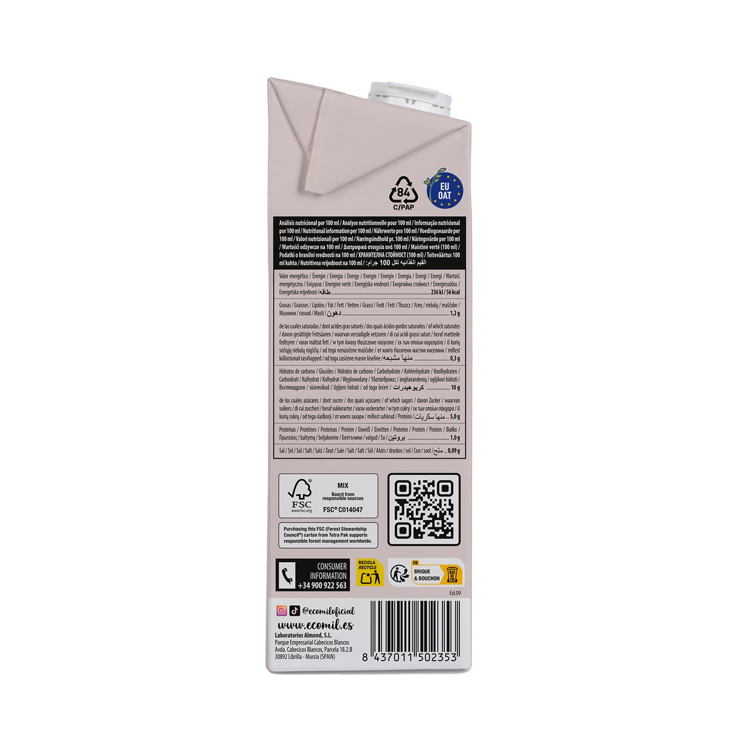 NaturGreen Organic Cocoa Oat Drink 1 L
