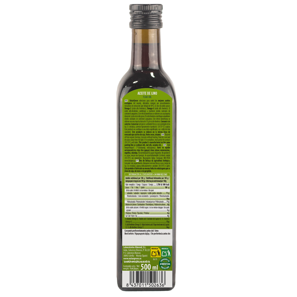 NaturGreen Organic Linseed Oil 500 ml