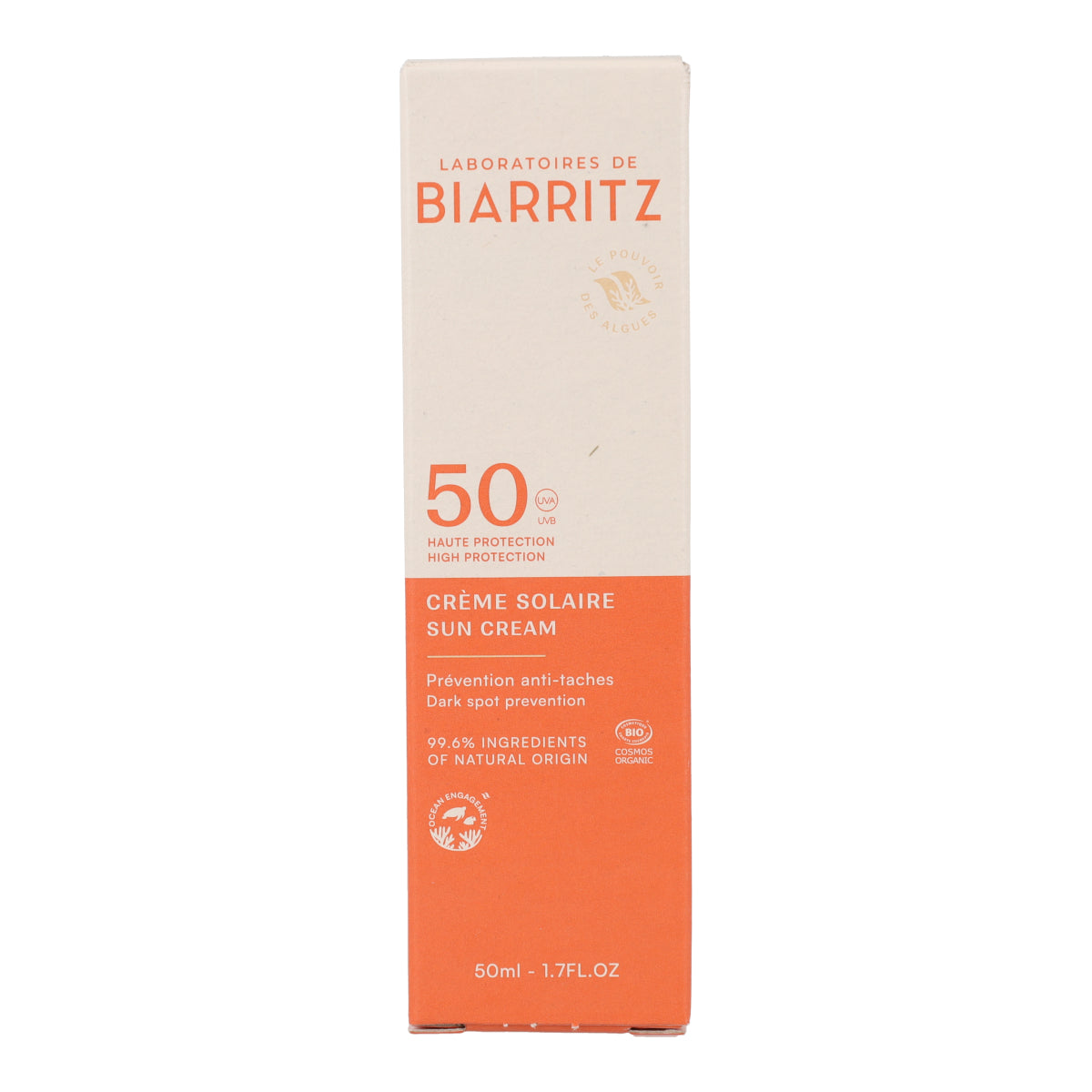 SPF 50 Facial Sunscreen, Laboratorios Biarritz, 50 ml