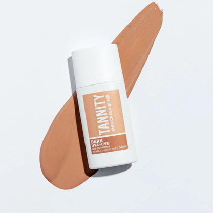 Protector solar con color SPF50 - Dark, Tannity 50 ml