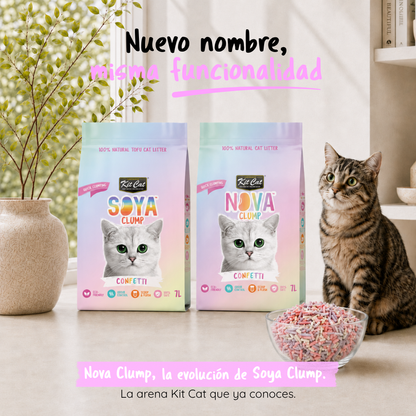 Eco SoyaClump Cat Litter Kit - Confetti 7 L Cat litter