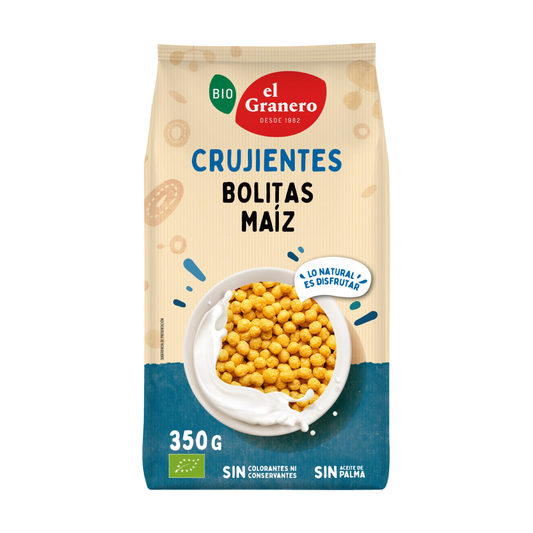 El Granero organic honey corn balls, 350 g