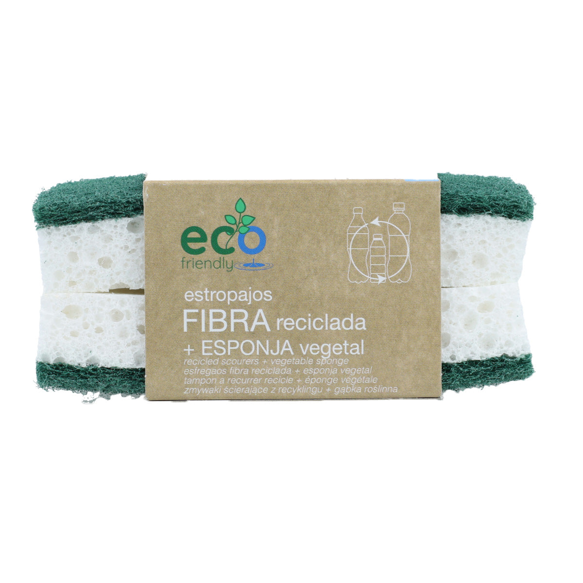 2 Eco Friendly ROZENBAL scouring pads with vegetable sponge