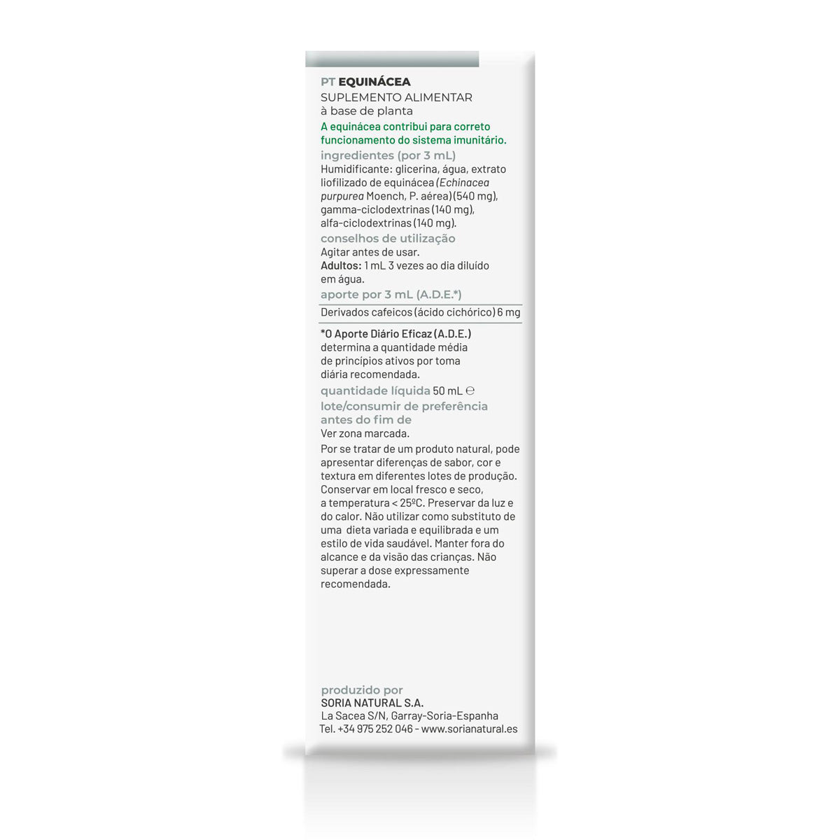 Pack 3x Extracto de Equinácea Soria Natural, 50 ml