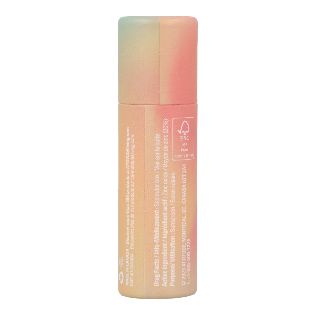 Oceanly - PHYTO-SUN Tinted Lip Balm SPF 30 - Baby Rose, Attitude, 8.5g