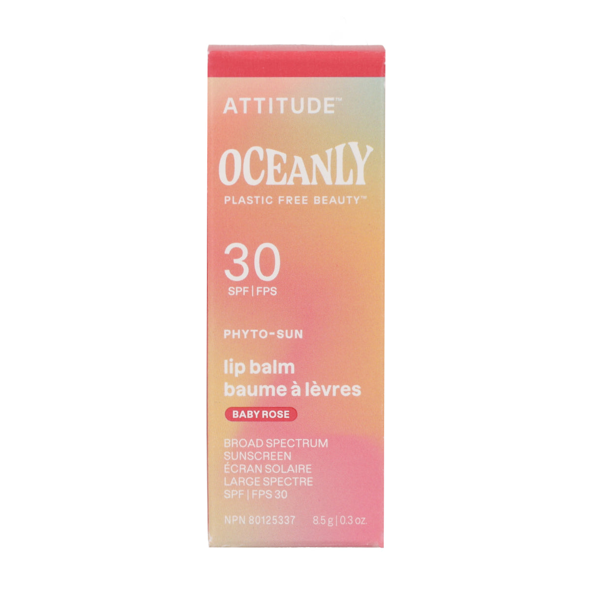 Oceanly - PHYTO-SUN Tinted Lip Balm SPF 30 - Baby Rose, Attitude, 8.5g