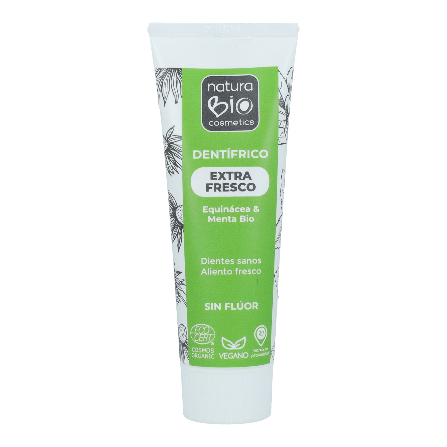 Pack PROMO 2 uds Dentífrico Menta y Equinácea Bio Sin Flúor NaturaBio 75 ml