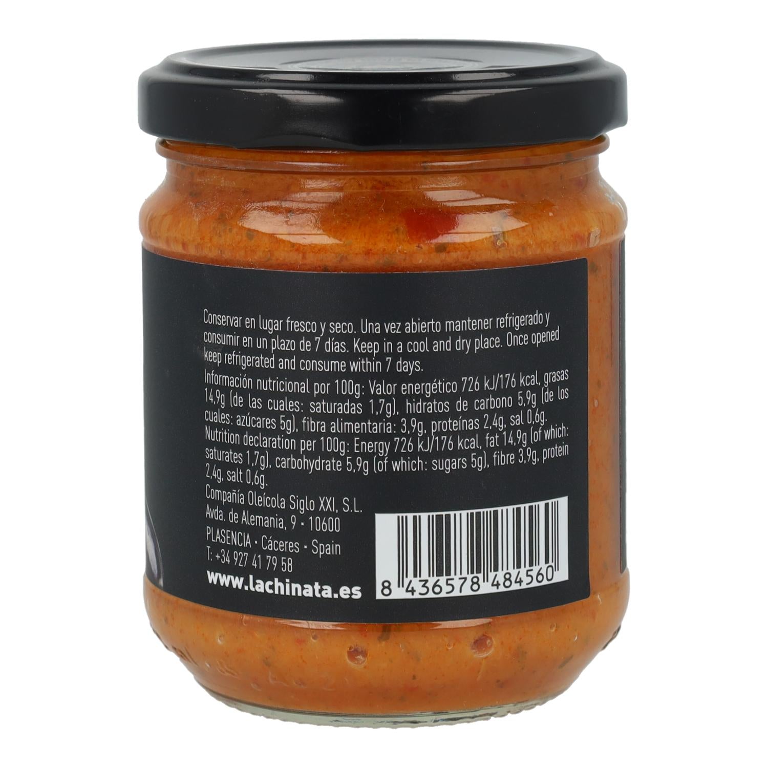 Crema de Pimientos y Berenjenas La Chinata 180 gr