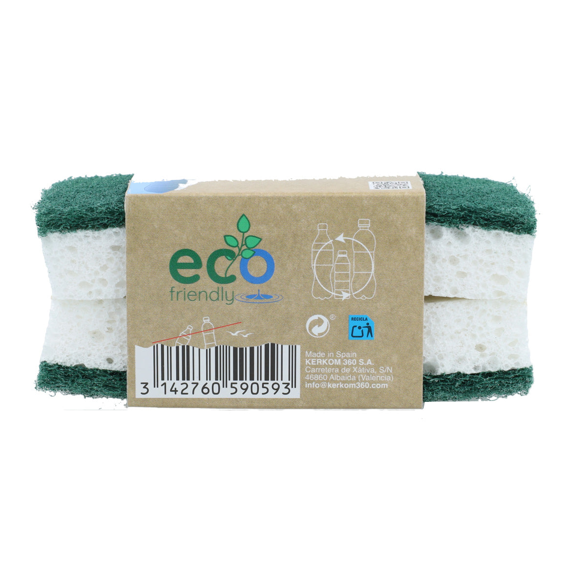 2 Eco Friendly ROZENBAL scouring pads with vegetable sponge
