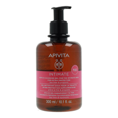 Nuevo gel limpiador suave para la zona íntima para una protección Extra Plus Apivita 300 ml