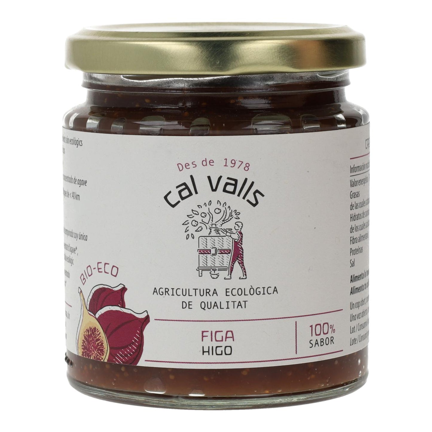 Mermelada higo ECO Cal Valls, 240 g