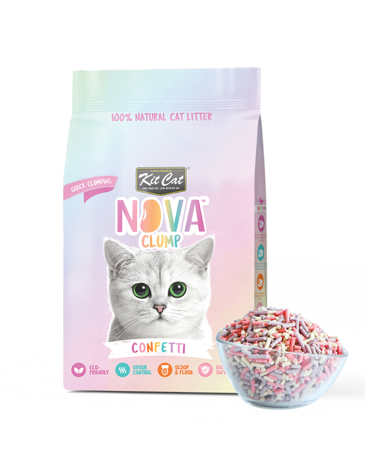 Eco SoyaClump Cat Litter Kit - Confetti 7 L Cat litter