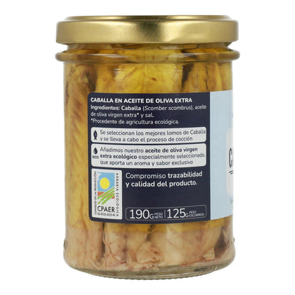 Pack 12x Caballa en aceite de oliva virgen extra ECO Planeta Huerto 190 g