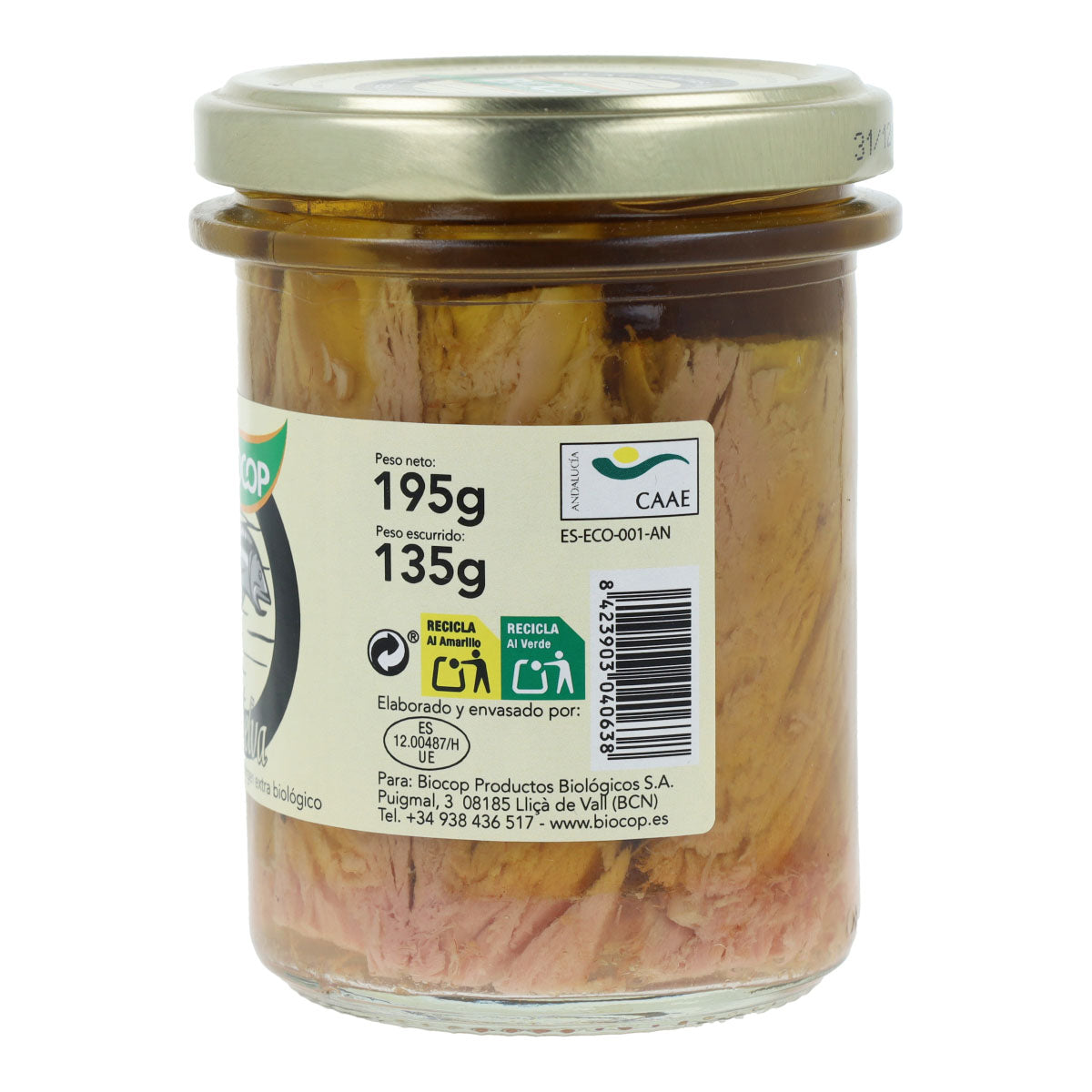 Bio Biocop Canned Fillet of Frigate Mackerel 195 g