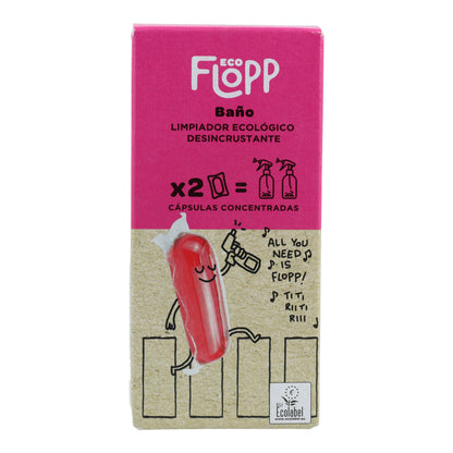 Flopp Water-Soluble Toilet Cleaner Refill 2 Capsules