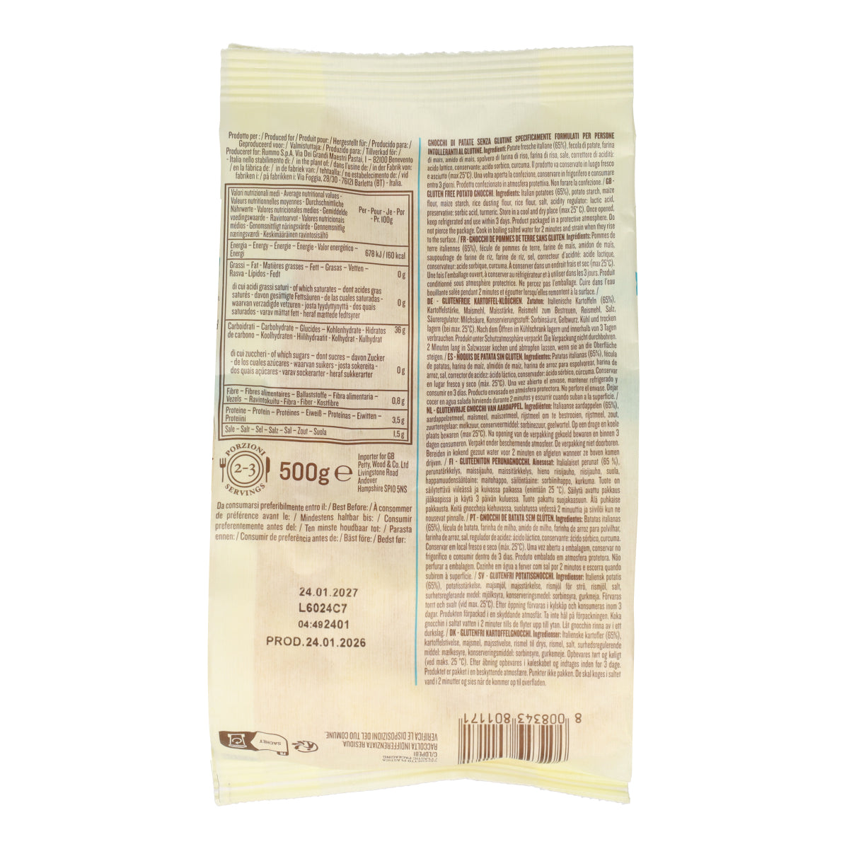 Rummo gluten-free gnocchi 500g