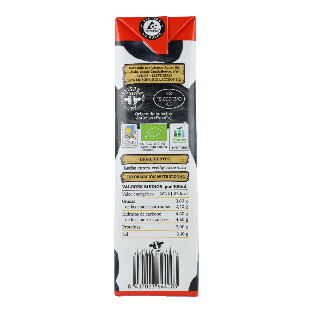 Organic Frisona Whole Milk 1L
