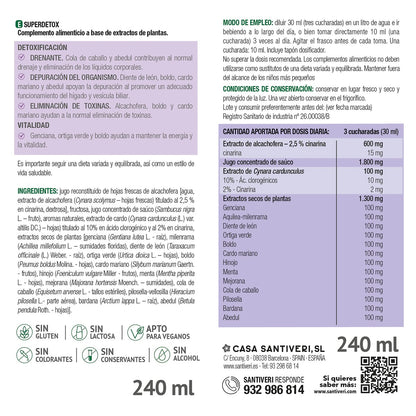 Santiveri Superdetox Syrup 240 ml