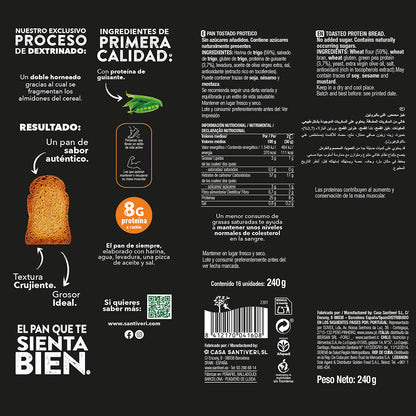 Protein Toast 25% Protein Santiveri 240g