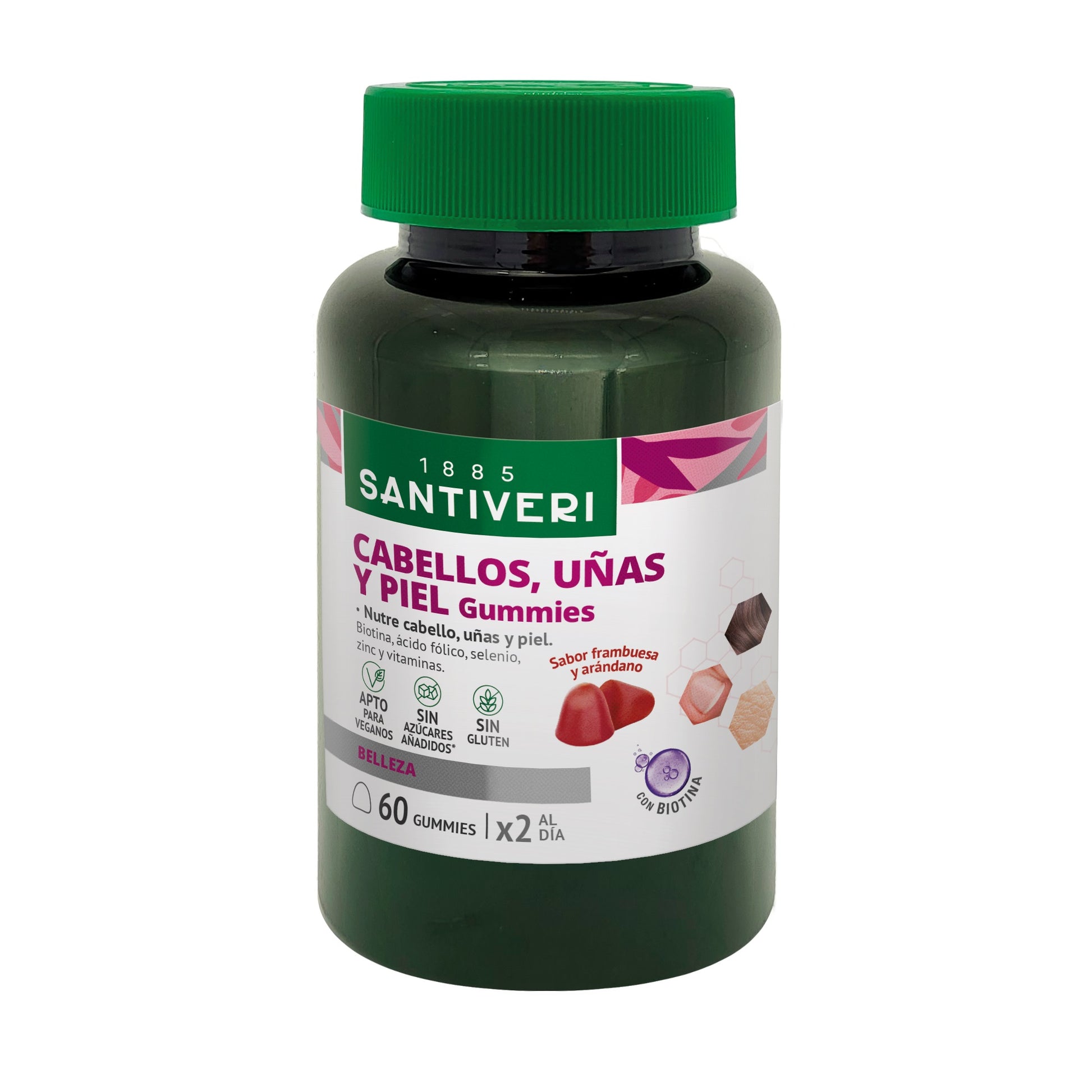 SantiverI chewable gummies for hair, nails and skin 60 gummies 162 g