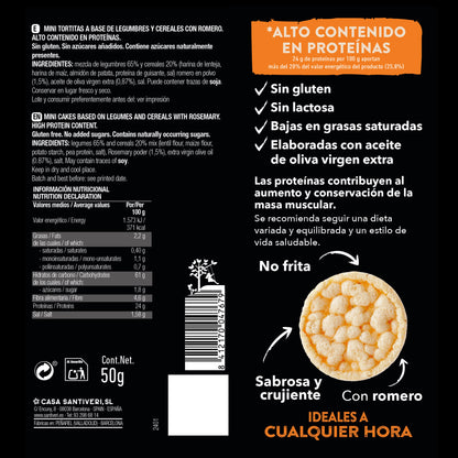 SANTIVERI mini rosemary protein pancakes 50g