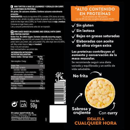SANTIVERI Protein Curry Mini Pancakes 50 g