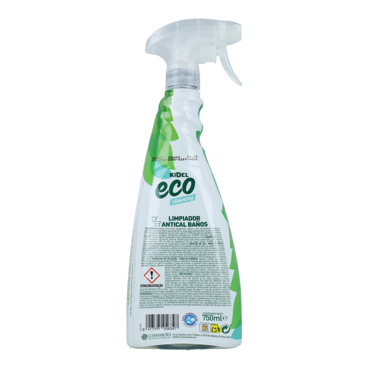 Kidel Mimidu ECO Anti-Limescale Bathroom Cleaner Spray 750 ml