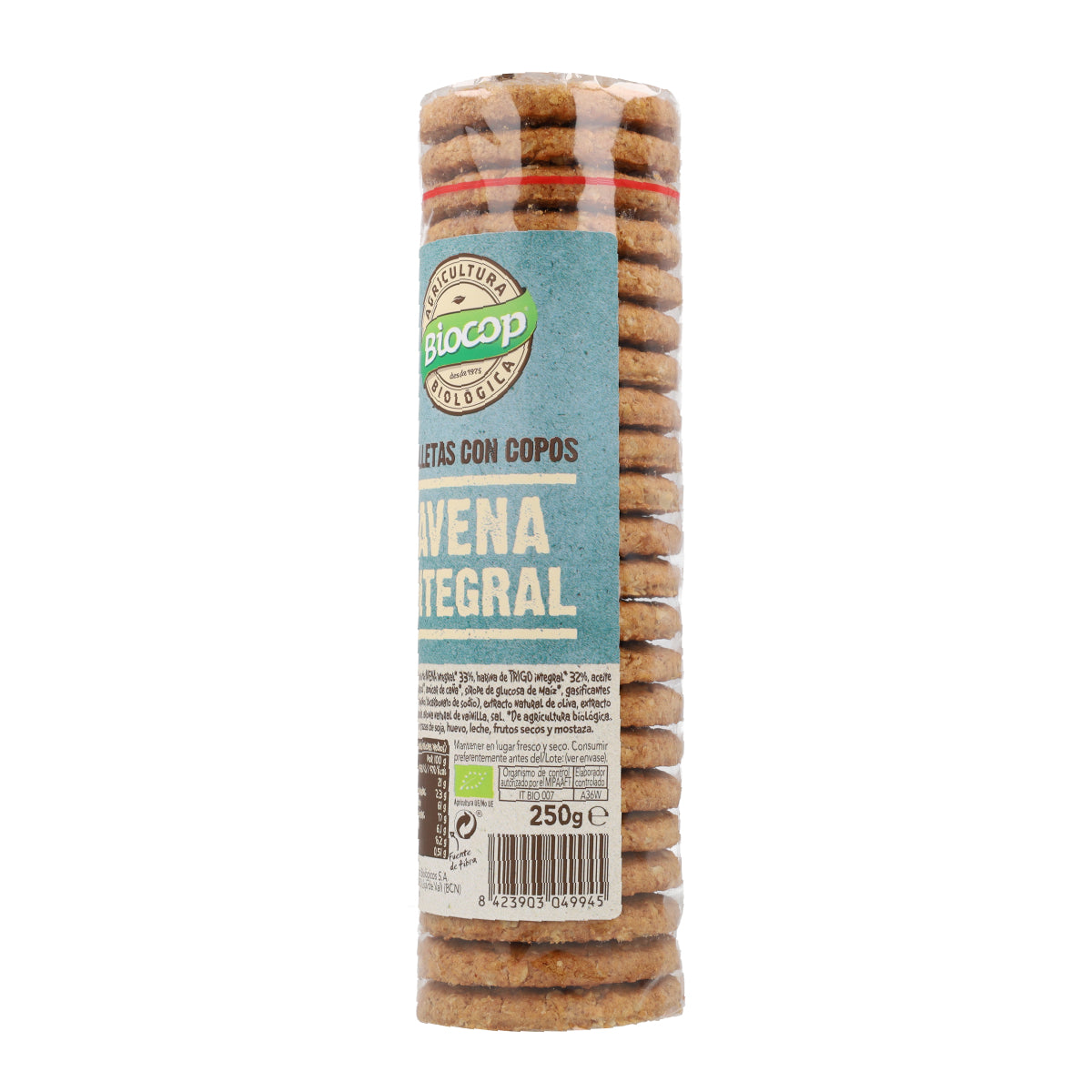 Biocop Wholemeal Oat Flake Biscuits, 250 g