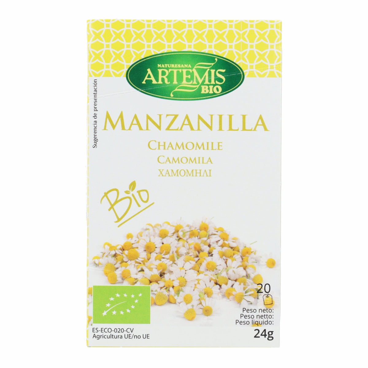 Artemis Chamomile Tea, 20 tea bags.