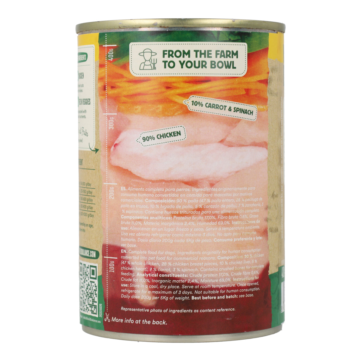 BARF Chicken Tin for Dogs Wild Balance 400 g