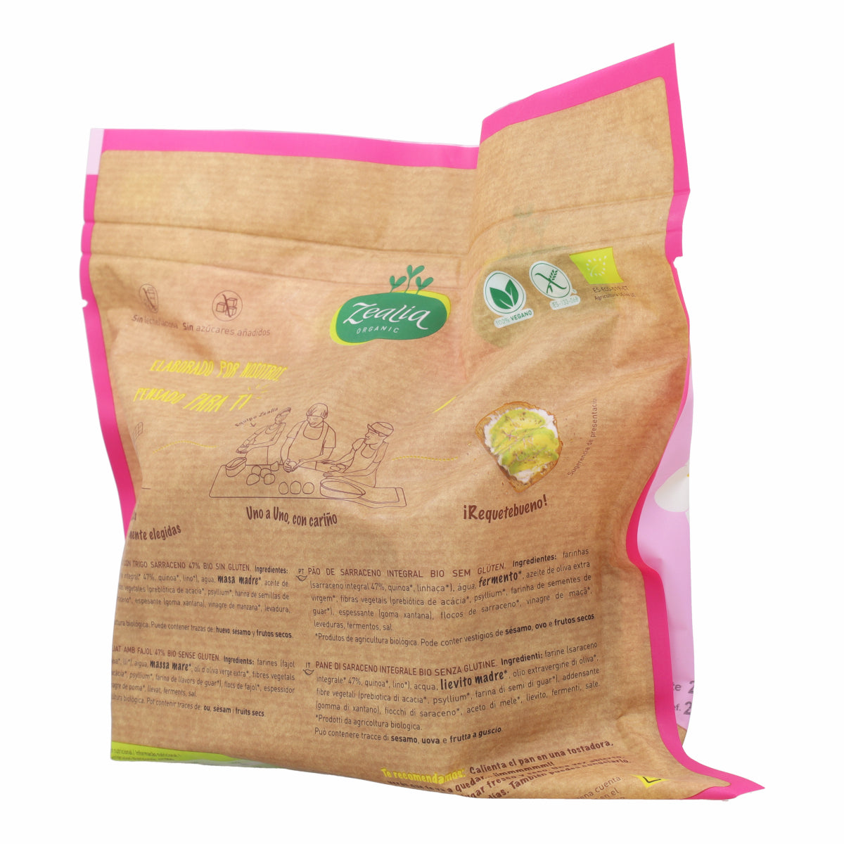 Zealia Organic Gluten-Free Wholemeal Buckwheat Bread 330 g