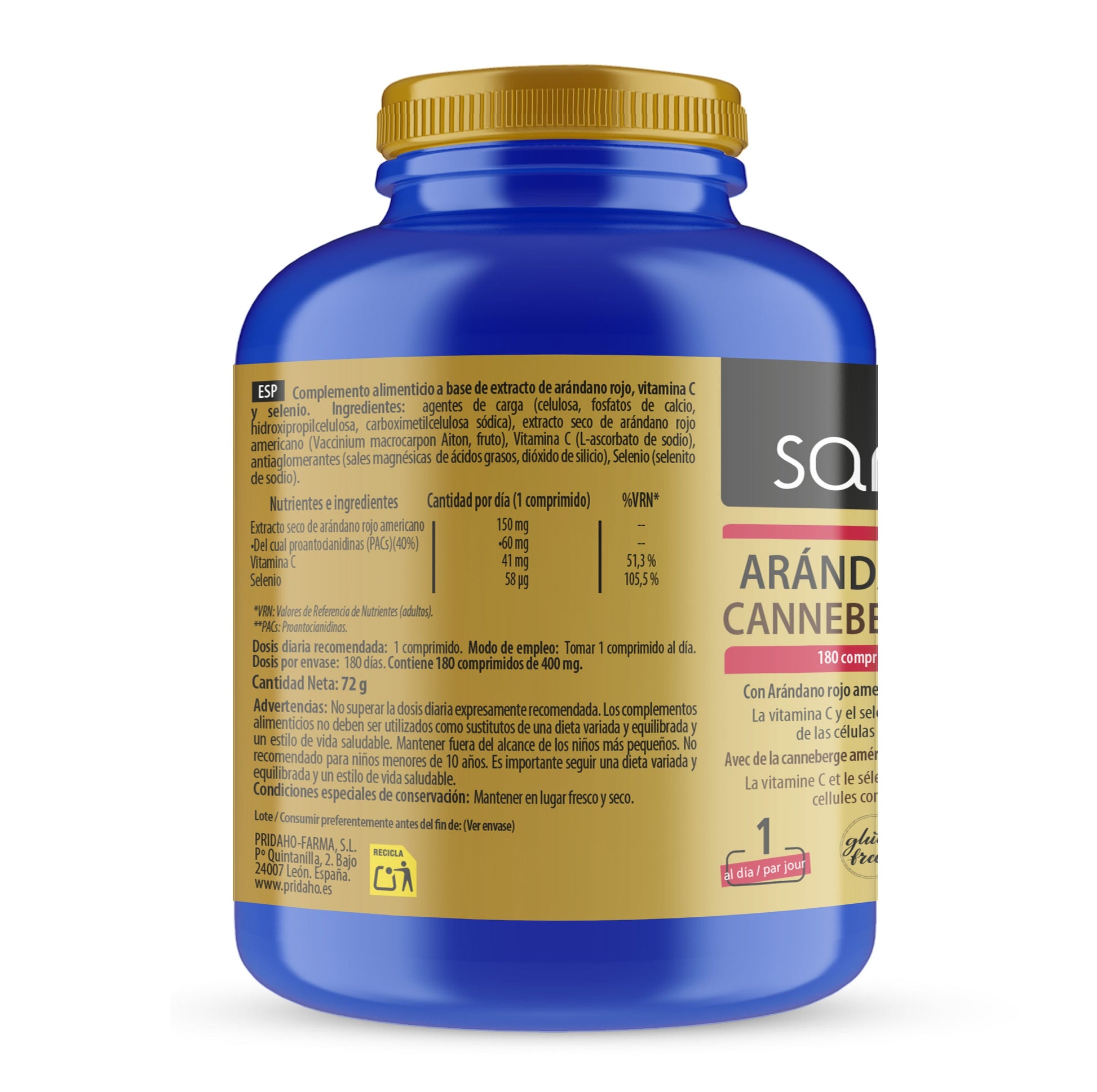 American Cranberry 180 tablets SANON 650 mg