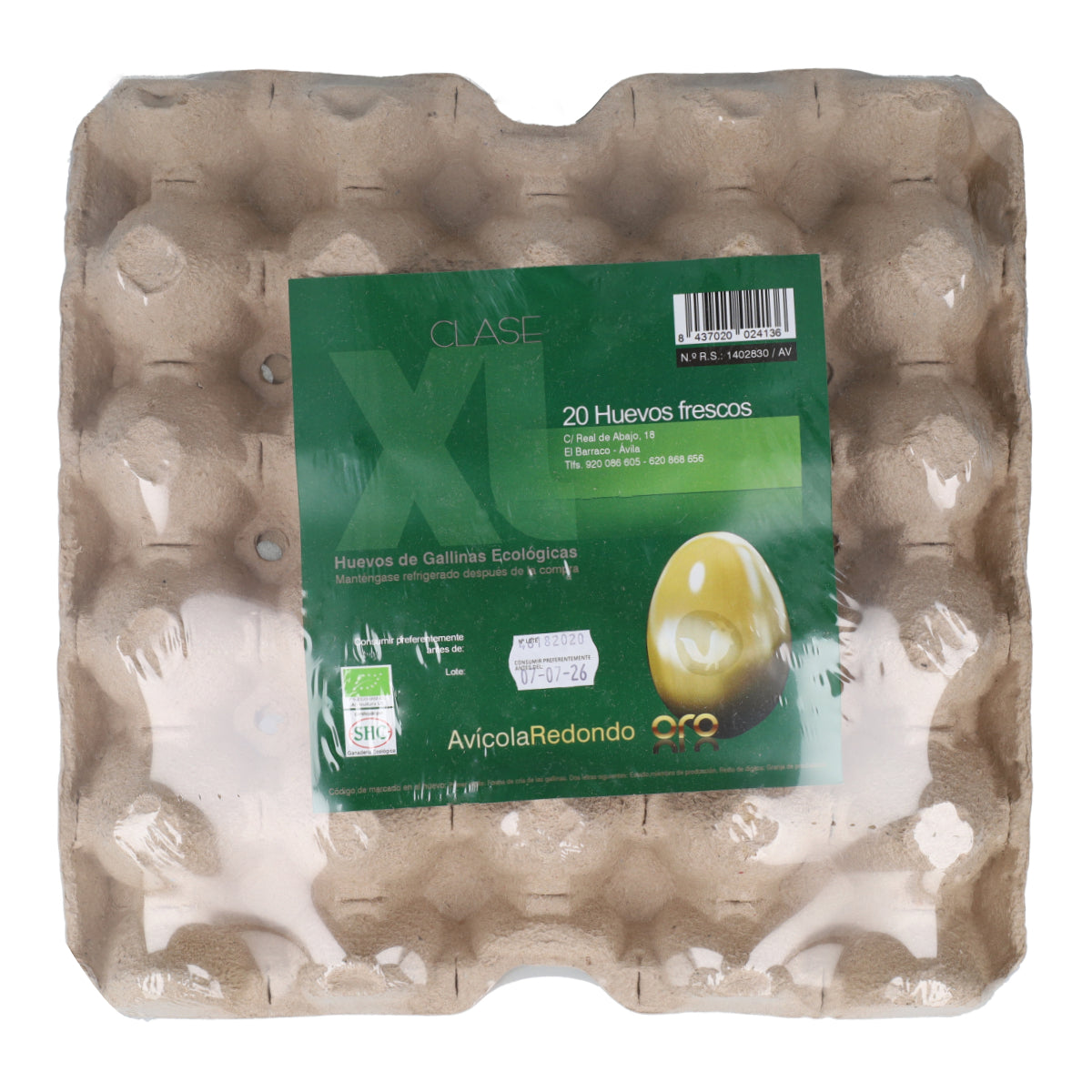 20x XL organic golden eggs Granja Redondo