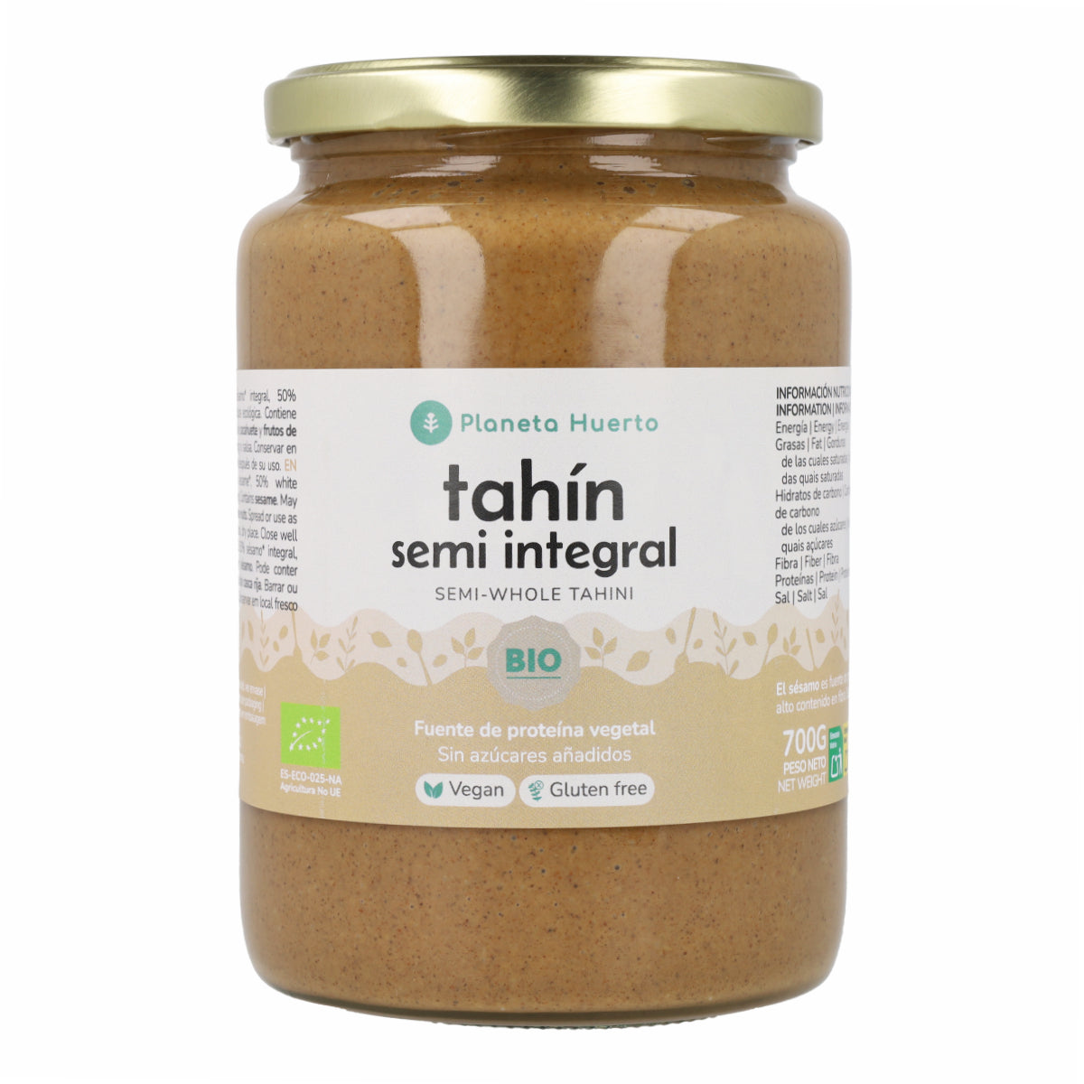 Semi-wholemeal Tahini ECO Planeta Huerto