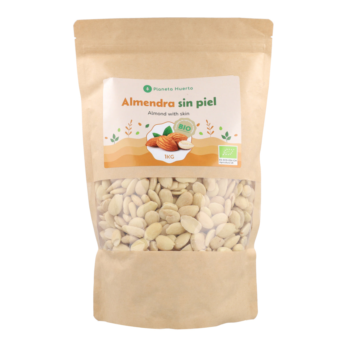 Blanched almonds ECO Planeta Huerto 1 kg