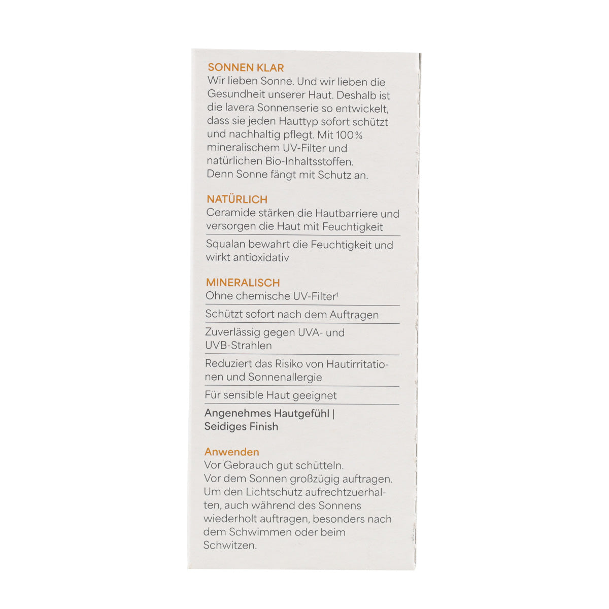 Lavera SPF50 Facial Sun Fluid 40 ml