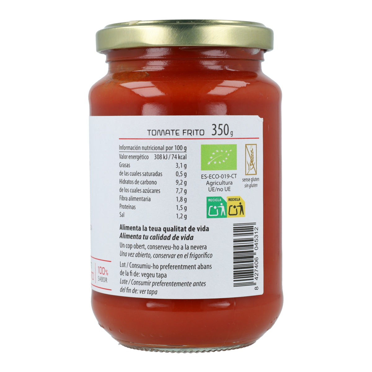Cal Valls Organic Fried Tomato Sauce, 350 g