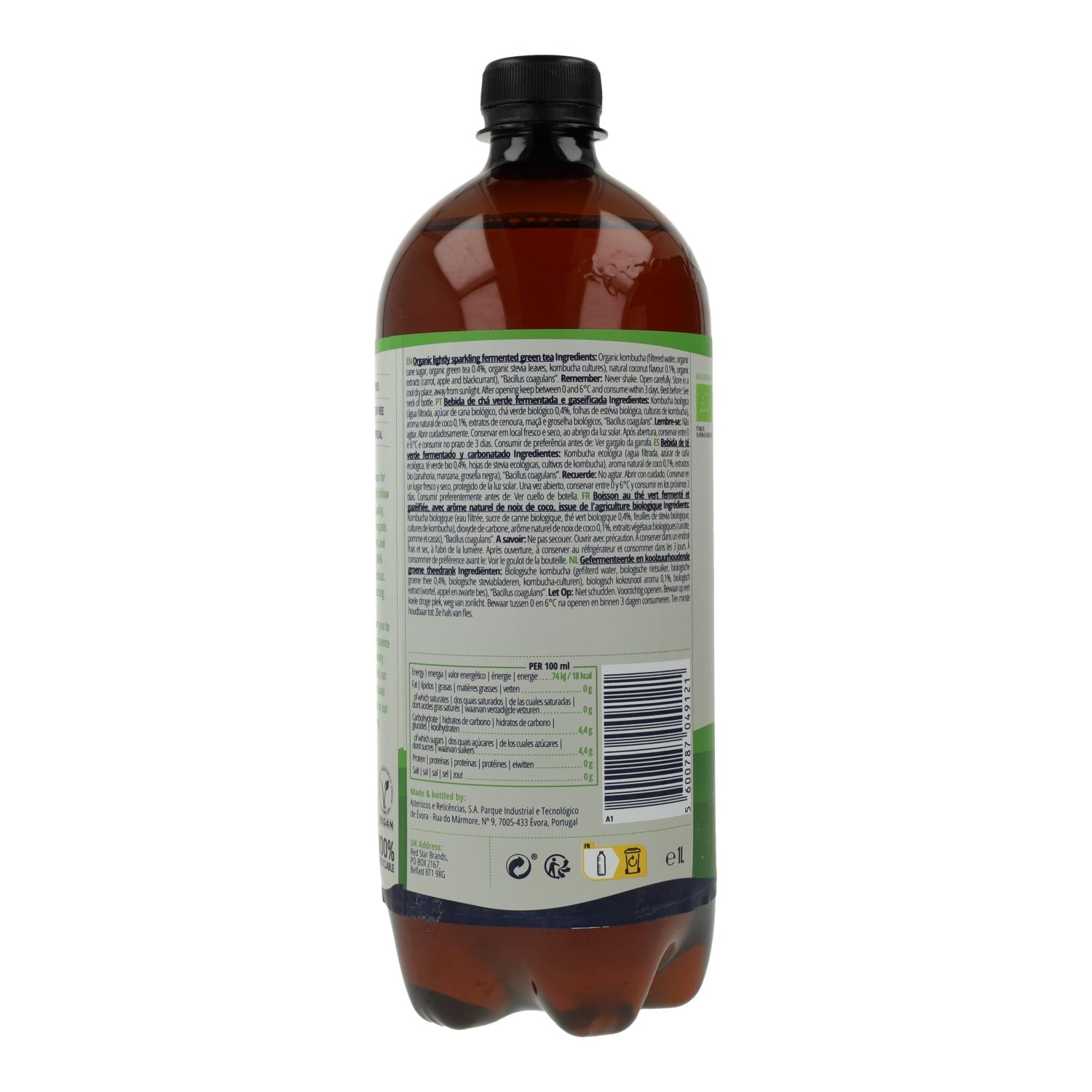 Bebida Kombucha BIO coco Captain Kombucha 400 ml