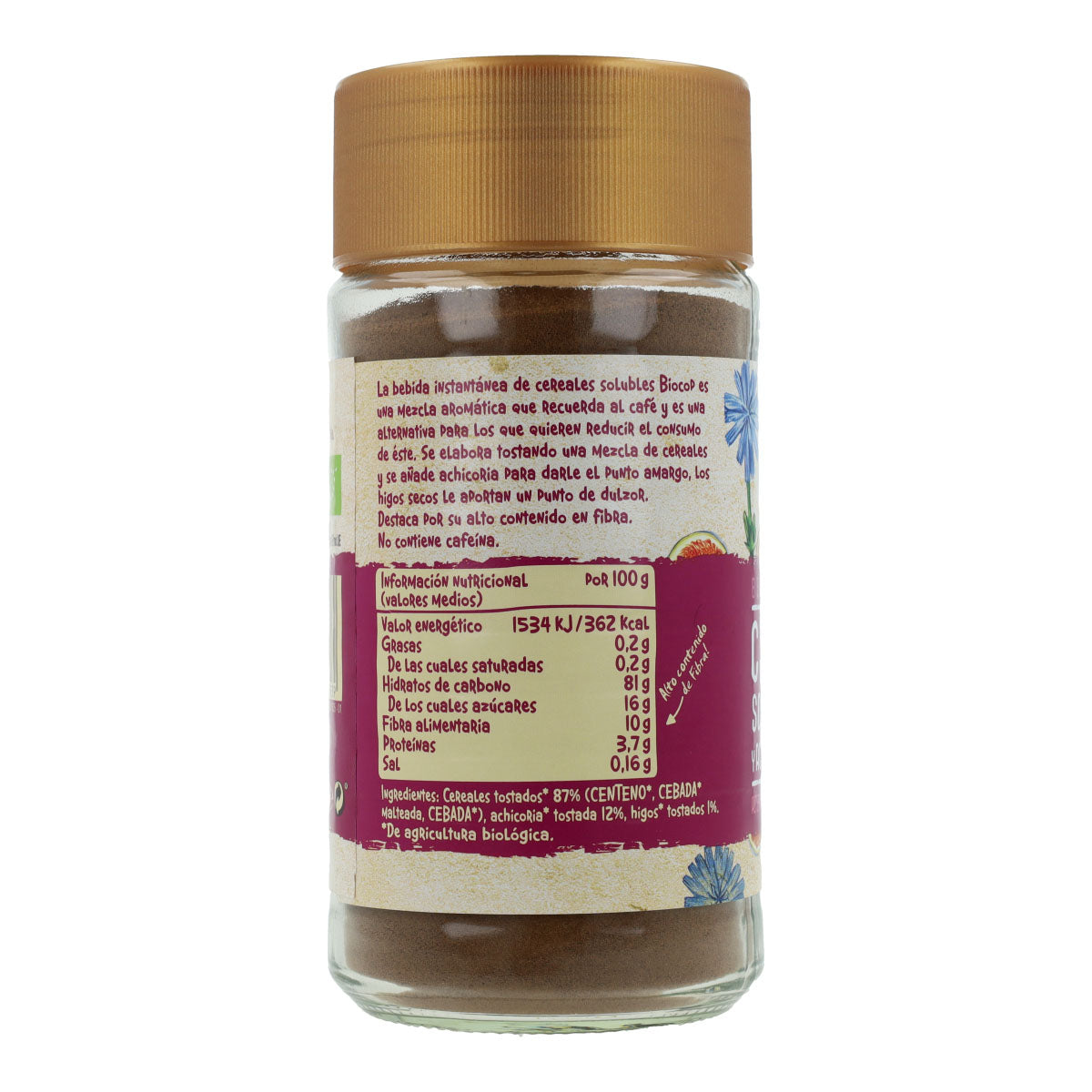 Organic Cereal, Fig and Chicory Coffee Biocop, 100 g