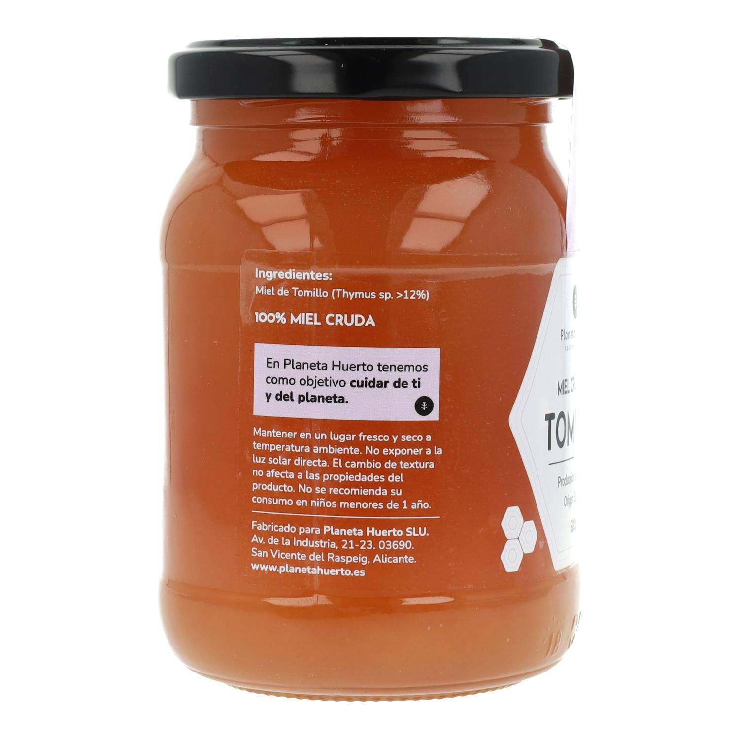 Miel Cruda de Tomillo Planeta Huerto 500 g
