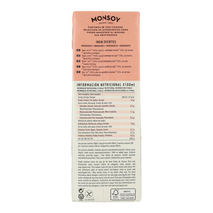Bebida Arroz y Avellanas BIO Monsoy 1 L