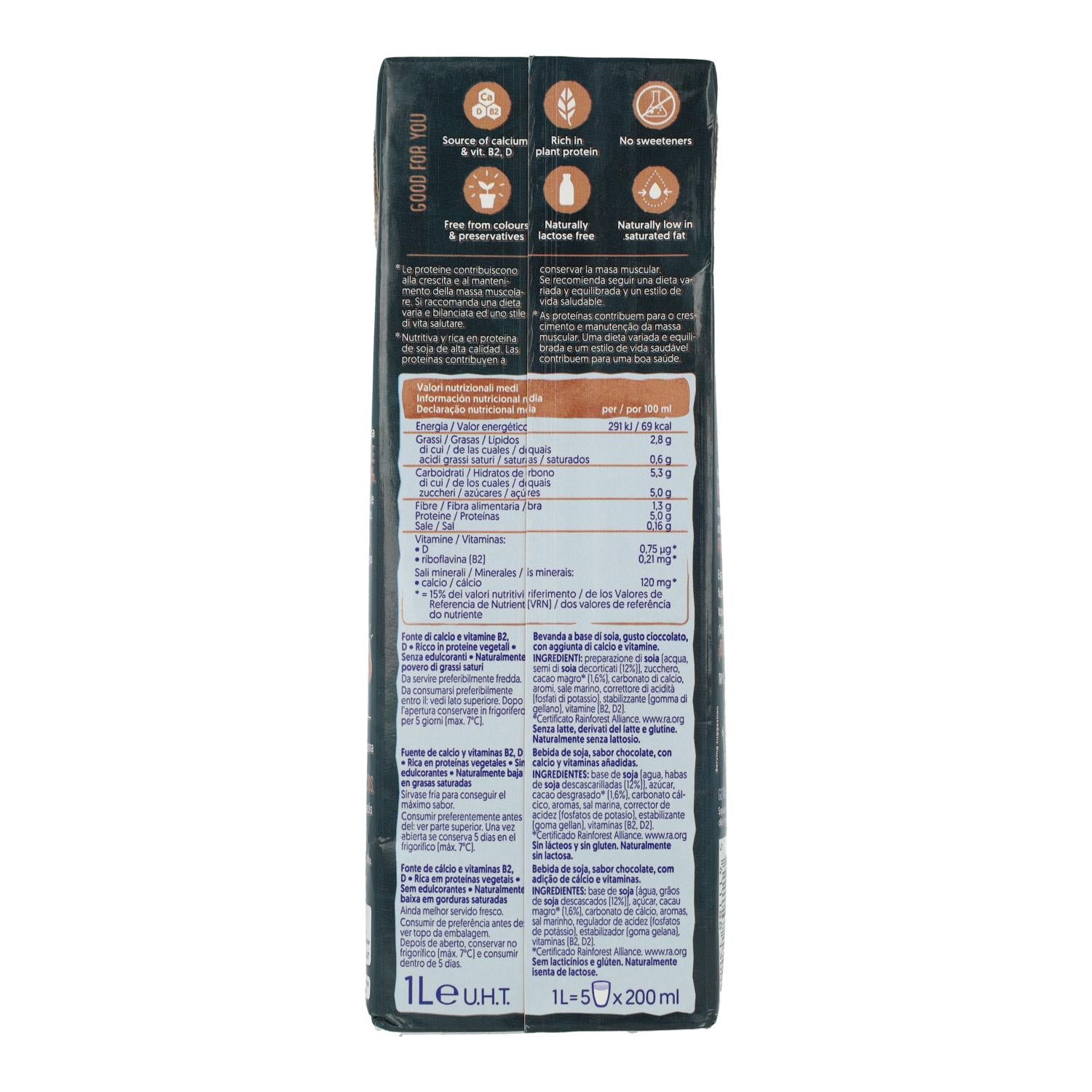 Bebida de Soja Chocolate con Proteínas Alpro 1 Litro