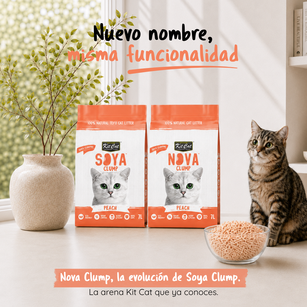 Kit Cat Eco SoyaClump Cat Litter - Peach 7 L Cat litter